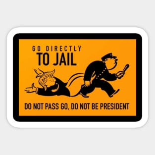 Go To Jail Trump Sticker